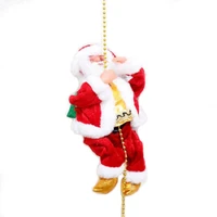 electric climbing ladder santa claus christmas decoration for home climb up the beads and go down repeatedly for kids toy gifts