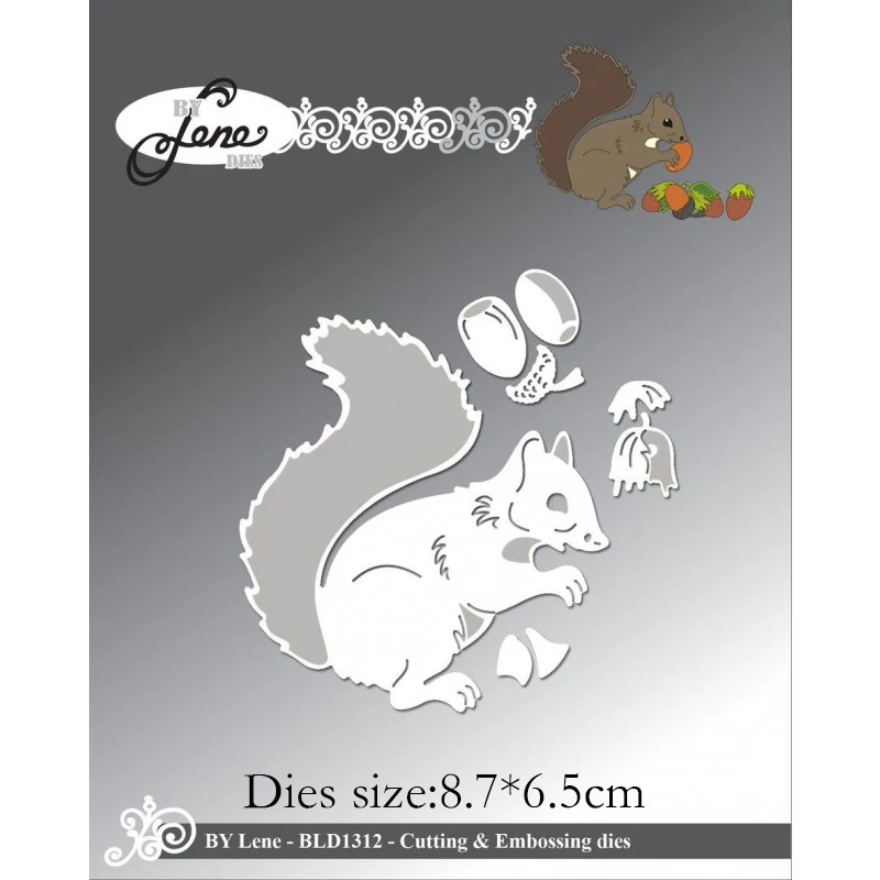 

NEW Metal Cutting Dies squirrel for Scrapbooking Steel Craft Die Cut Embossing Paper Card Album Stencil