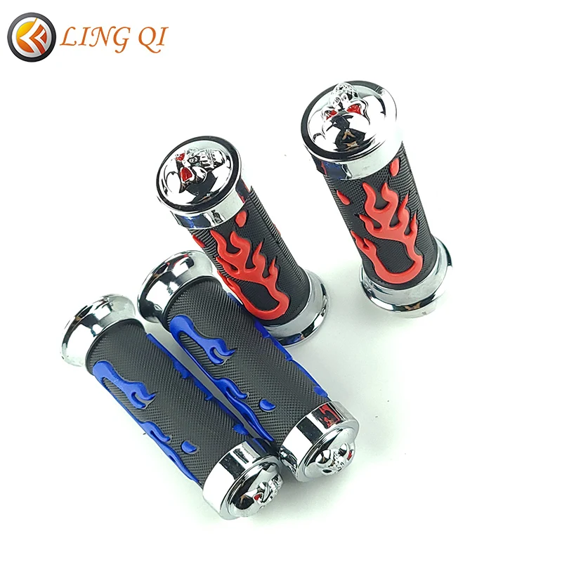 Резиновая пористая резная Нескользящая накладка на руль мотоцикла 22 мм|Руль