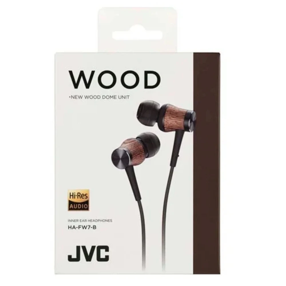 Наушники JVC HA-FW7-B-F проводные внутриканальные серия WOOD | Электроника