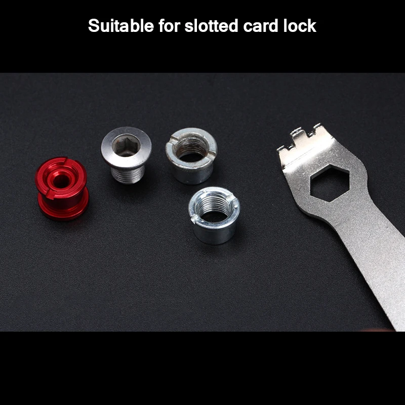 Steel Bike Crankset Bolt Fixed Wrench Bicycle Repair Tool Sprocket Wheel Removal Disassembly Crank Spanner | Спорт и развлечения