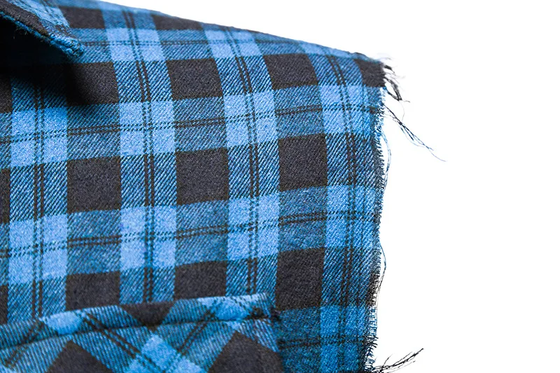 

Blue Plaid Sleeveless Shirt Men Double Pocket Cowboy Style Button Down Shirts Mens Cotton Flannel Casual Beach Party Shirt 2XL