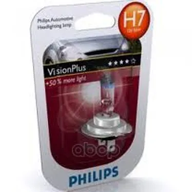 Лампа Галогенная Блистер 1шт H7 12v 55w Px26d Visionplus (На 60% Больше Света На Дороге) Philips арт.