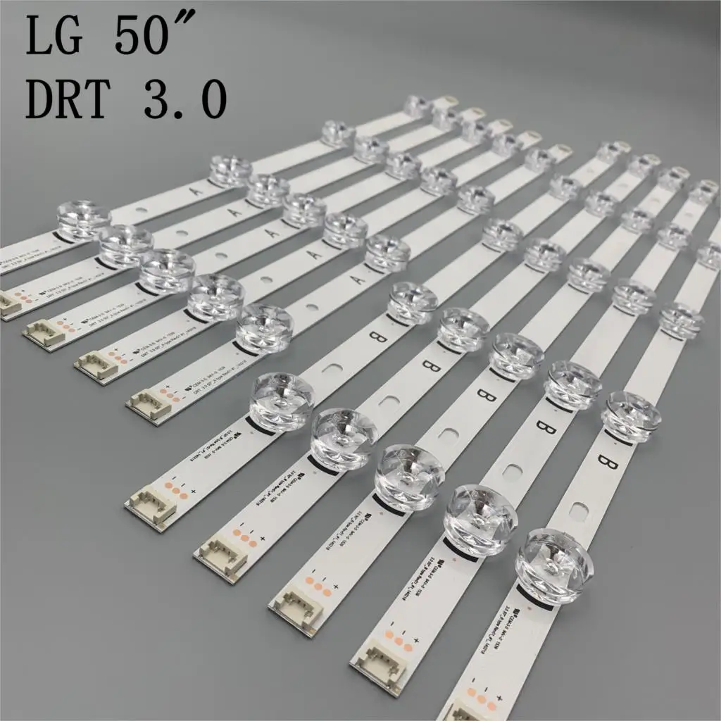 (New Original)10 PCS/set LED strip for LG 50LF6300 50LB6300 INNOTEK DRT 3.0 50 inch A B 6916L-1735A 1736A 6916L-1979A 1978A