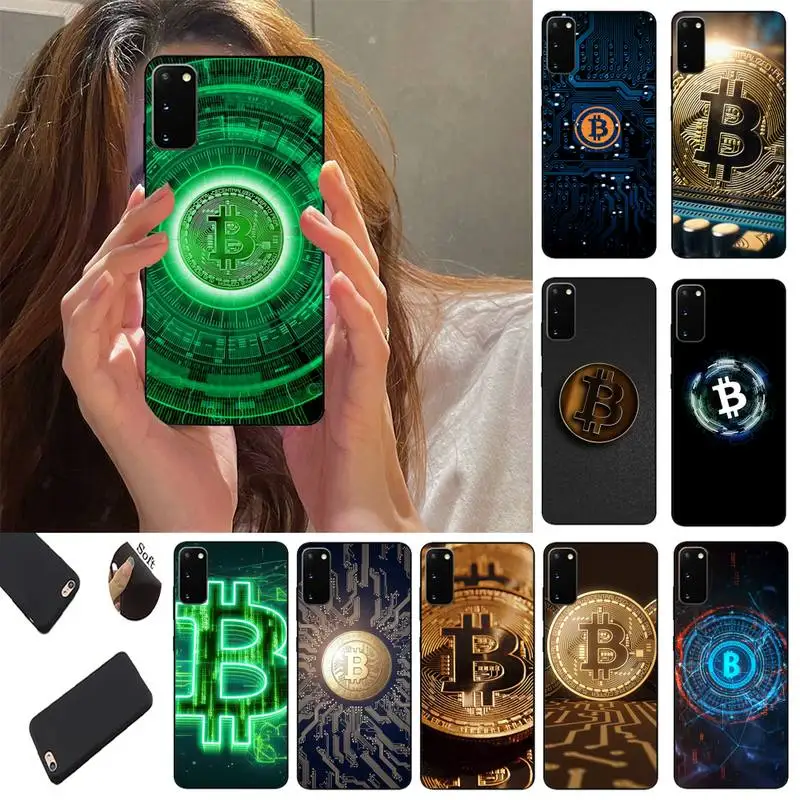 

I Love Accept Bitcoin Phone Case Fundas Shell Cover For Samsung S10 S20 Fe Lite S21 S30 ULTRA Plus 5G