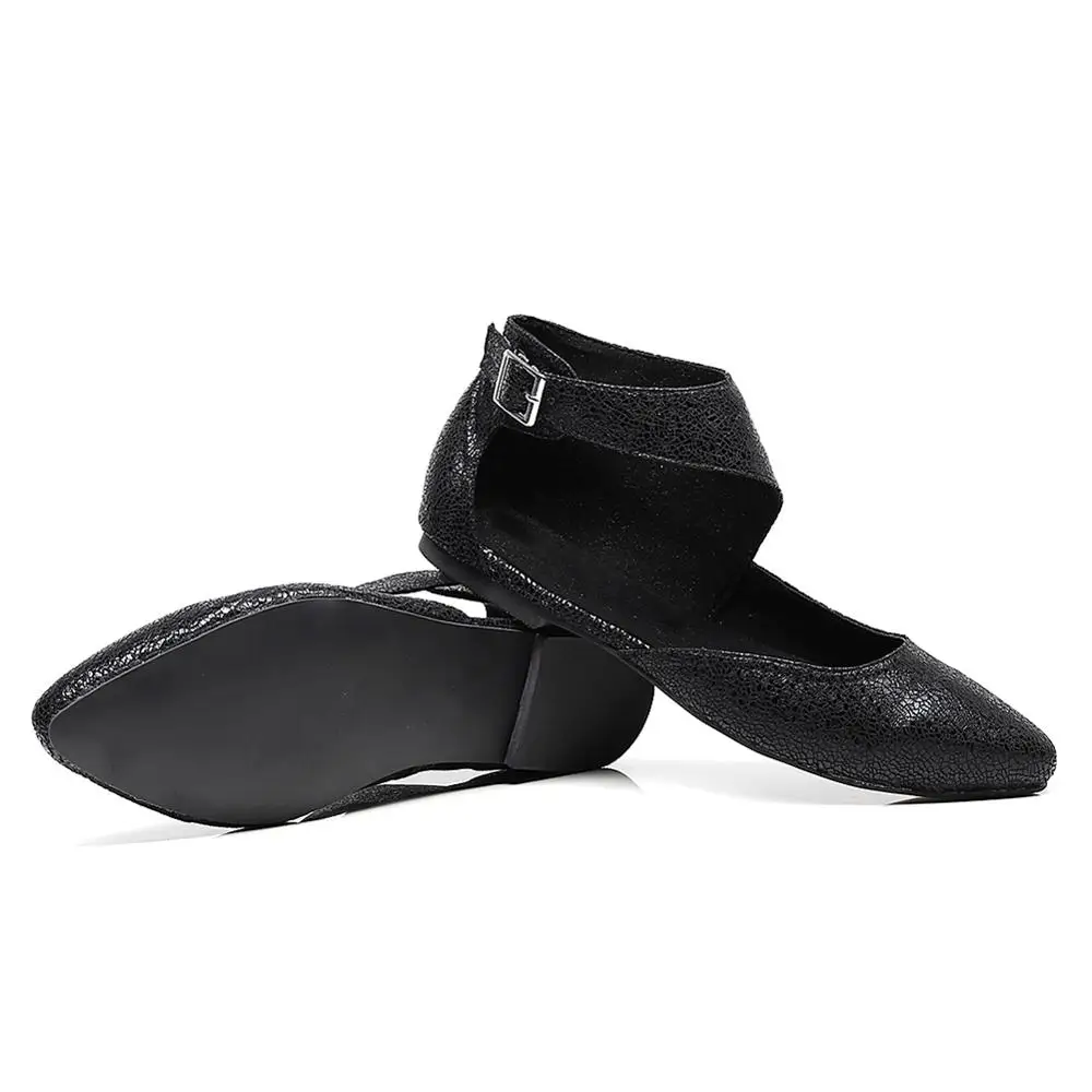 Танцевальные туфли SWDZM для джазовых танцев черные женские современные