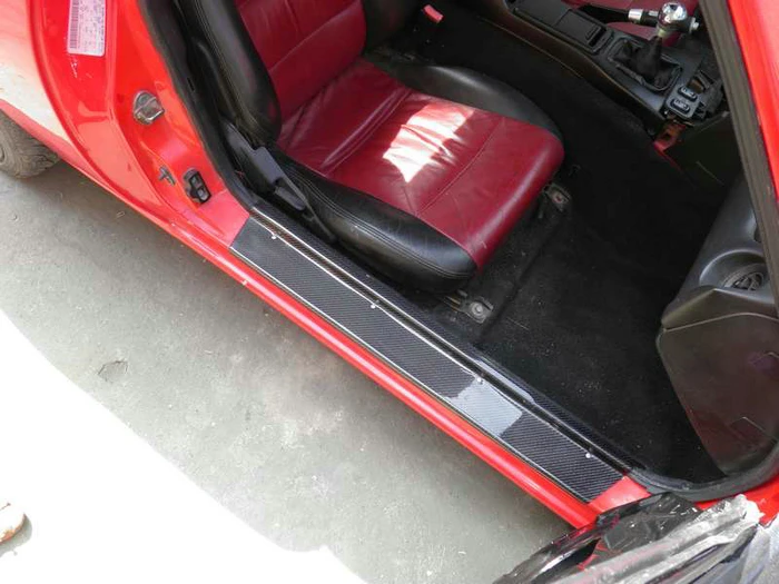 Боковая панель порога из углеродного волокна для Mazda MX5 NA MK1 Miata глянцевая отделка