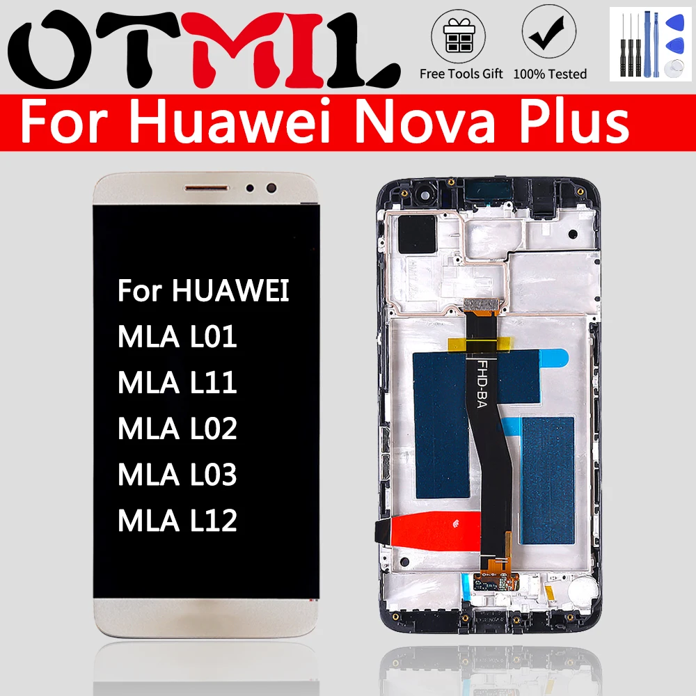 Дигитайзер с сенсорным ЖК экраном 100% дюйма для Huawei Nova Plus дисплей дигитайзером HUAWEI