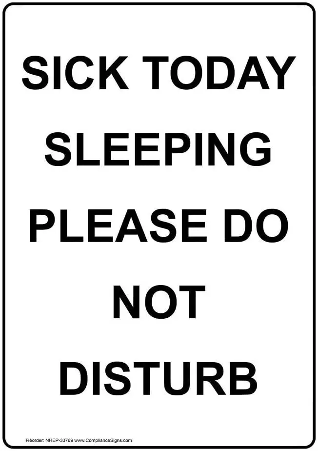 

Bit LINA Sick Today Sleeping Please Do Not Disturb Retro Tin Signs Metal Vintage Signs Auto Motorcycle Gasoline Garage Home Wall