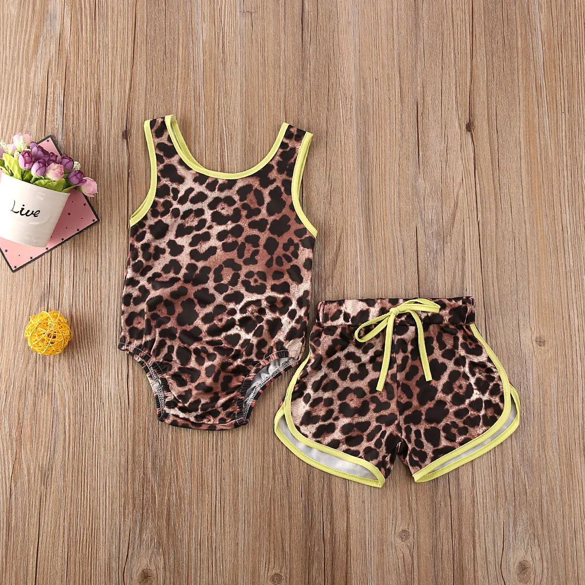 

Hirigin Cute Baby Swimming Suit Leopard Bikini Set 2121 Summer 2 Pecs Set Swimsuit Girls Beach Bathing Suit Swimwear 0-24M Fits