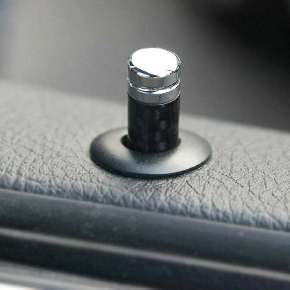 4 шт. замок шпильки ручка TrimCarbon волокна Алюминий Авто Дверной для межкомнатной
