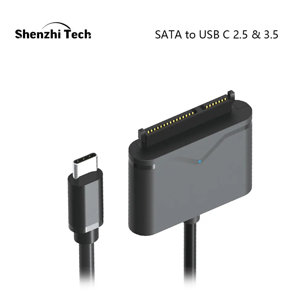 SATA к USB C адаптер кабель для 2 5 &quotи 3 5&quot внешний SSD HDD жесткий диск конвертер чехол| |