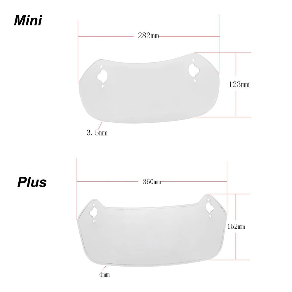 Удлинитель для ветрового стекла мотоцикла Регулируемый воздушный поток
