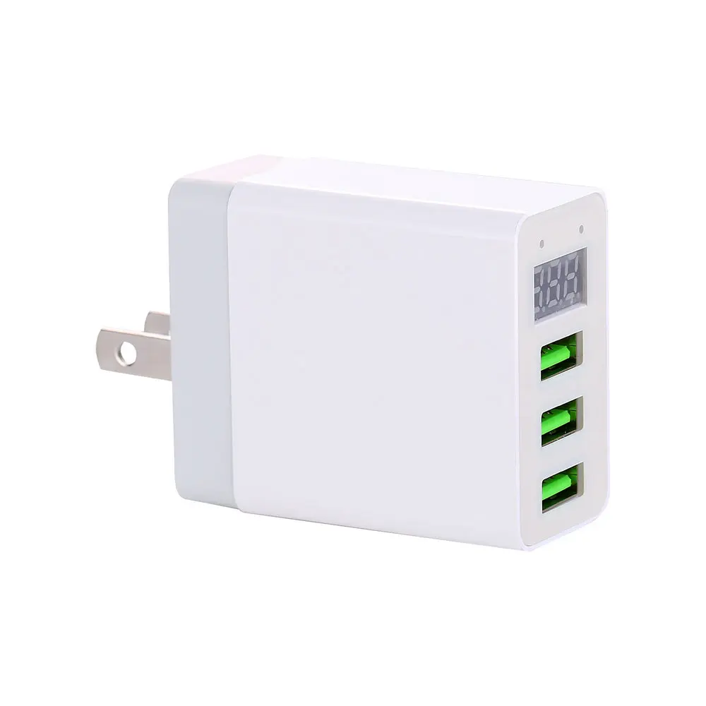 Универсальное зарядное устройство со светодиодным дисплеем и 3 USB-портами |