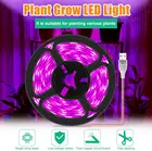 Светодиодсветильник лента полного спектра для растений, водонепроницаемая фитолампа с USB, светодиодсветильник освещение для выращивания растений, 5 В, для теплиц, гидропонных семян, цветов