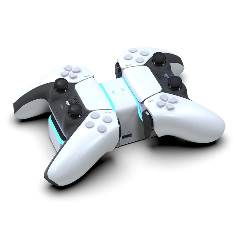 

Drop Shippping For PS5 Wireless Controller Dual Charger USB Fast Charging Cradle Dock Station Stand with LED Indicator
