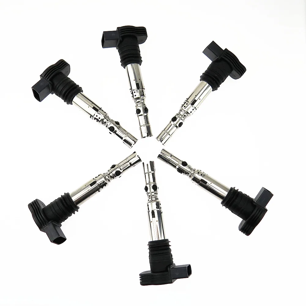 SCJYRXS 6 шт. катушка зажигания Свеча сопла высокого давления упаковка для Golf MK4 MK5 Passat