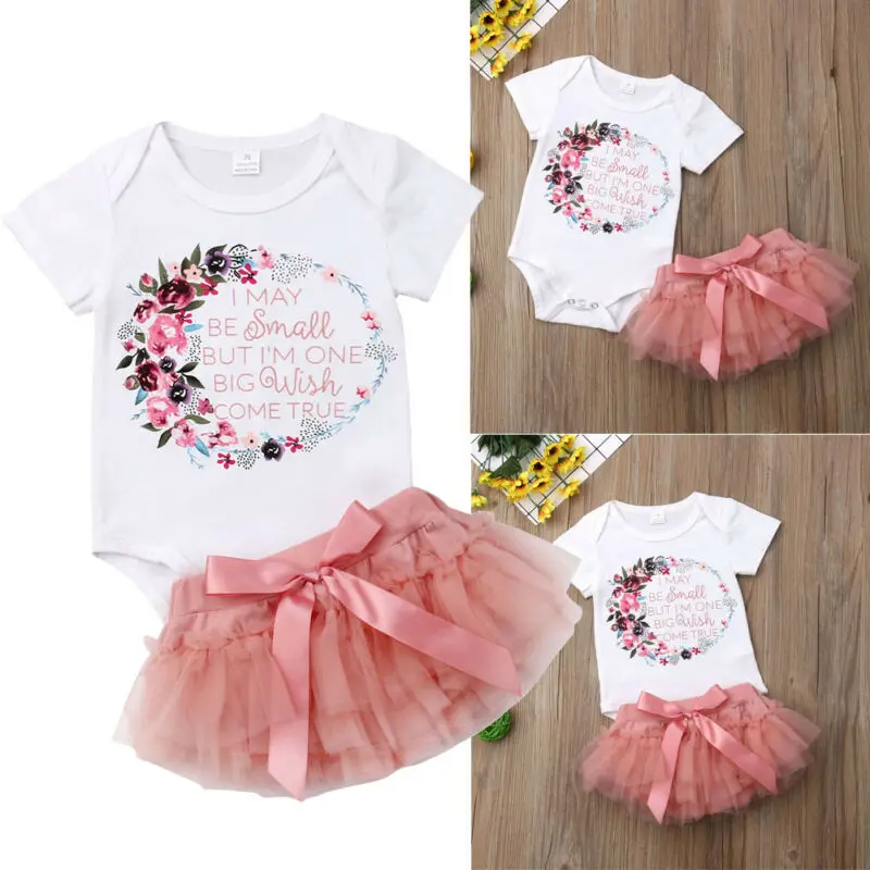 

Newborn Kids Baby Girl Outfits Clothes Tops Tutu Dress Sets
