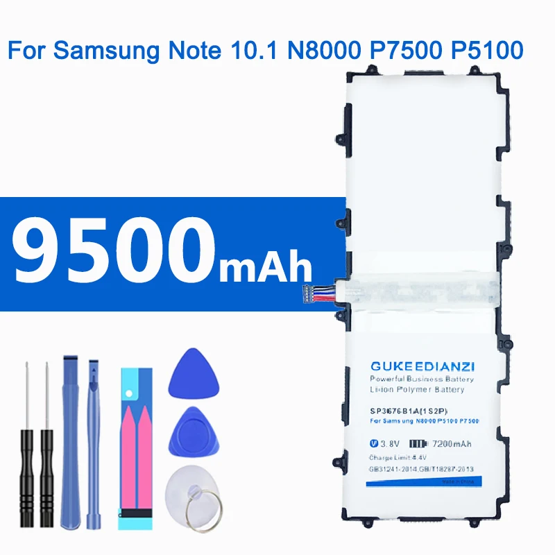 SP3676B1A(1S2P) 9500mAh аккумулятор планшетных ПК для samsung GALAXY Note 10,1 Tab 2 GT N8000 N8010 N8020 P7500 P7510 P5100 P5110 P5120