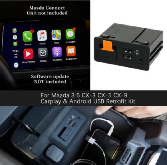 Auto Android USB Adapter Apple CarPlay for Mazda Mazda6 Mazda3 Mazda 2 CX30 CX5 CX8 CX9 MX5 Mazda CX-30 CX-5 CX-9 MX-5