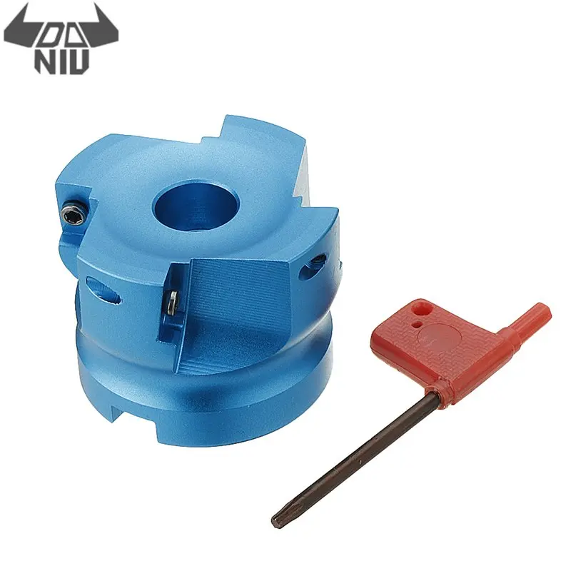 

DANIU BAP 400R 63-22-4F Face Milling Cutter 90 Degree Aluminum Alloy Lathe Tool with T15 Wrench for APMT1604 Insert