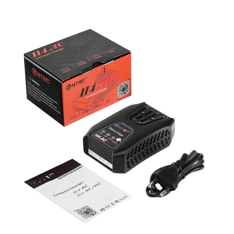 HTRC H4AC 20 Вт мини зарядка баланс зарядное устройство для 2 4s Lipo/LiFe/LiHV батарея