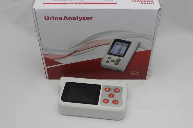 CONTEC lcd Портативный Анализатор Мочи GLU, BIL, SG, KET, BLD, PRO, URO, NIT, LEU, VC, PH, USB 11 тестовая полоса параметров BC401