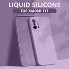 Новый жидкий силиконовый чехол для Xiaomi Redmi Note 11 10 9 Pro Mi 12X 11 Lite 5G NE 11T 10T Poco M4 X3 Pro F3 Мягкий защитный чехол