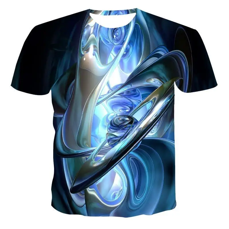 

New Round Neck T -Shirt Men 'S High -Quality Men 'S And Women 'S T -Shirt Short -Sleeved Butterfly Eagle Pattern 3d Printing