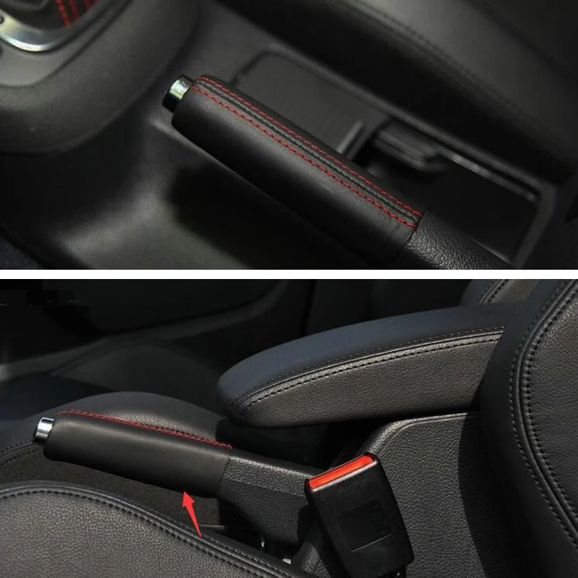 JXKaFa для VW Jetta Golf Rabbit GTI EOS MK5 MK6 автомобильный кожаный парковочный ручной тормоз ручка Крышка Замена аксессуары для салона автомобиля