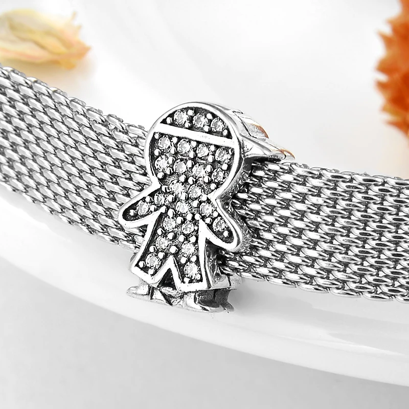 925 Sterling Silver Baseball cap boy Clips CZ beads Fit Reflections Bracelet Original Charm Women Jewelry 2019 | Украшения и