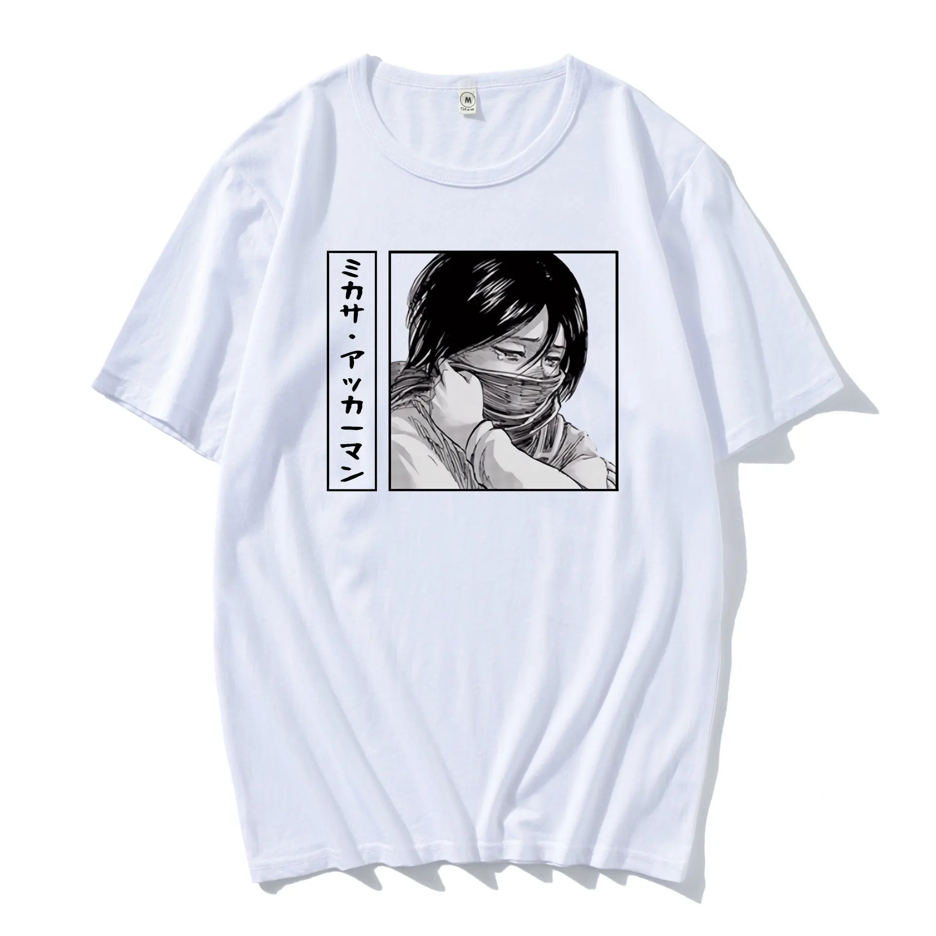 

Men Women Short Sleeve T-Shirt Anime Shirt Mikasa Ackerman Harajuku O Neck
