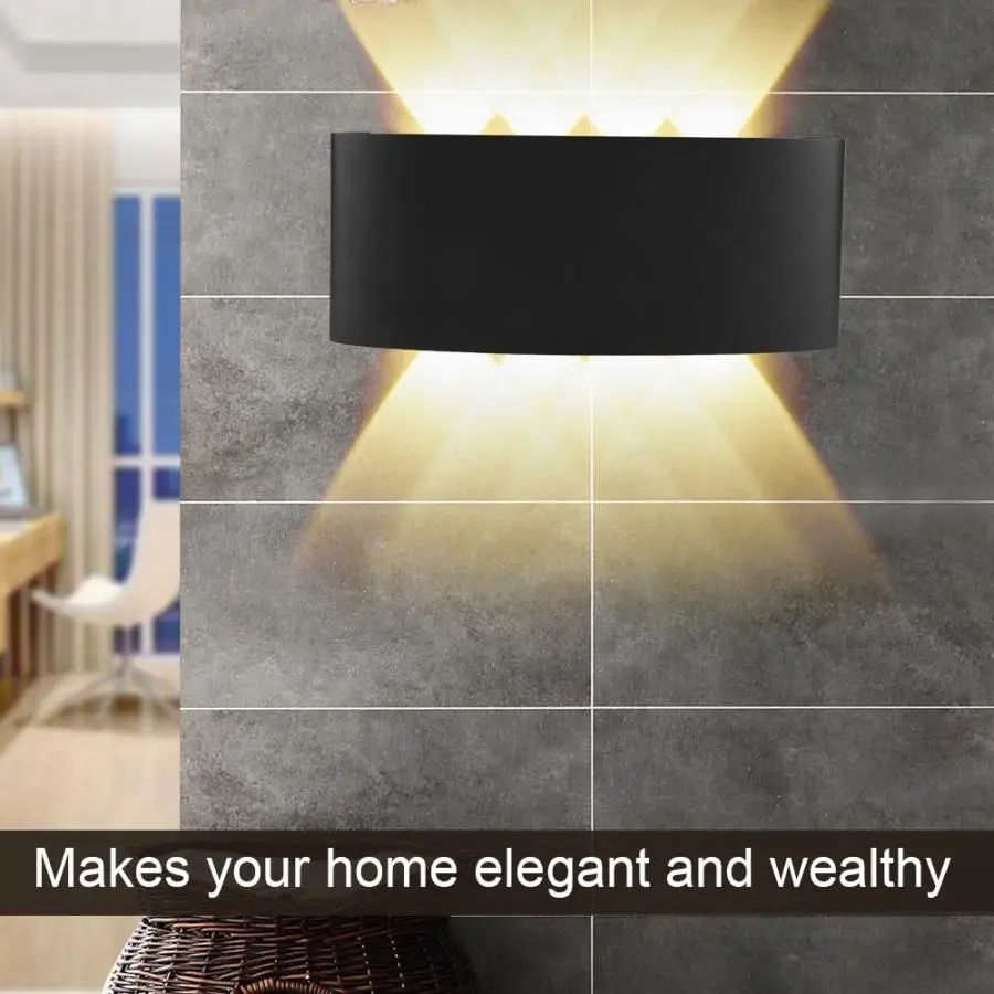 8 Вт светильник настенный водонепроницаемый светодиодный теплый белый для