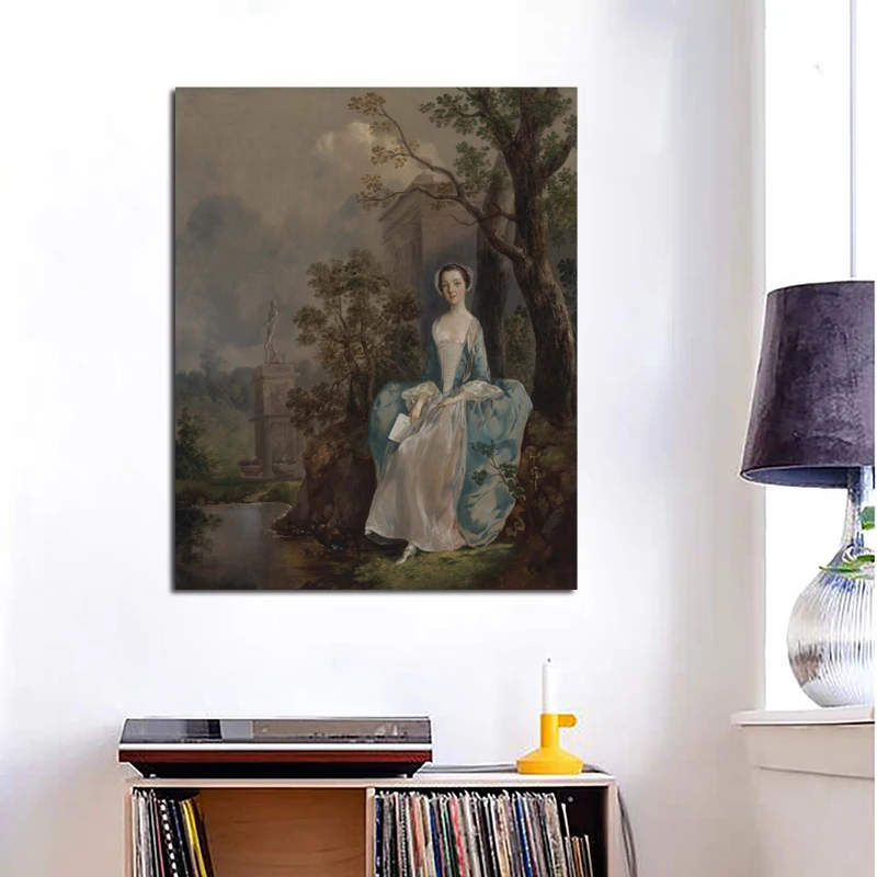 

Thomas Gainsborough Portrait Of A Woman Canvas Painting Print Living Room Home Decoration Modern Wall Art Oil Painting Posters