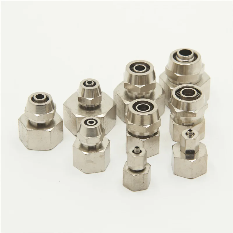 

PCF Coper 1/8" 1/4" 3/8" 1/2" BSP Female Pneumatic Fittings Push In Quick Connector Release Air Fitting OD 4 6 8 10 12 16MM
