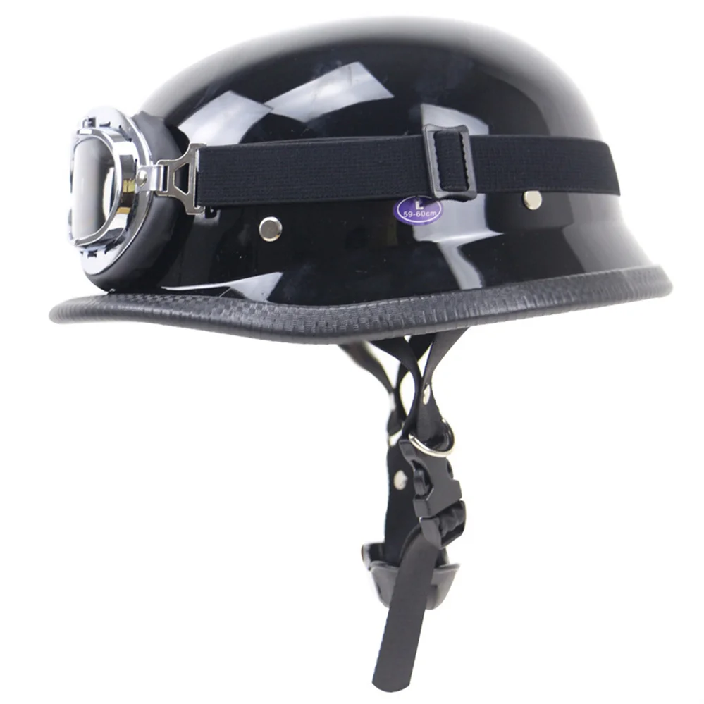 DOT German Retro Motorcycle Half Helmet Protective Outdoor Riding Motorbike Helmets With Glasses Electric Scooter Moto Casco | Автомобили