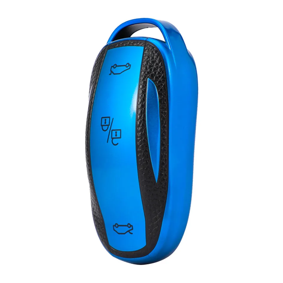 

TPU Leather Car Key Case Fob Cover For Tesla Model S Model 3 X 2020 20201 Key Shell Skin Holder Accessories