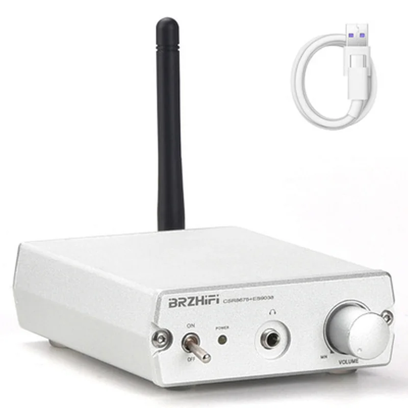 Беспроводной ресивер Lossless HIFI CSR8675 APTX HD LDACBluetooth-совместимый 5.0 Адаптер ES9038 Q2M