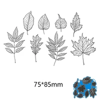metal cutting dies leaves of different shapes new for decoration card diy scrapbooking stencil paper album template dies 7585m