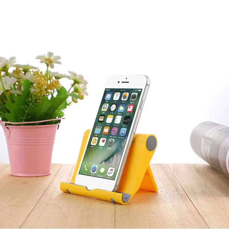 Цветная Регулируемая вращающаяся настольная подставка для телефона и планшета с
