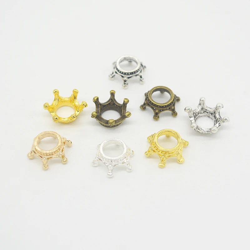 20 шт. бронзовая/серебряная/Золотая Корона Подвески Европейский стиль Античный