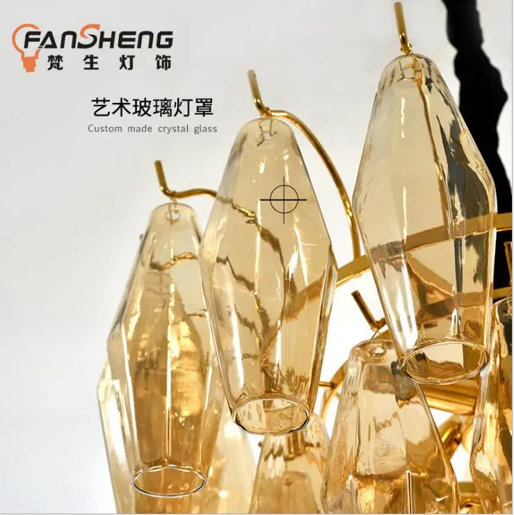 Постмодернистские роскошные светильники для гостиной в Гонконге модель комнаты