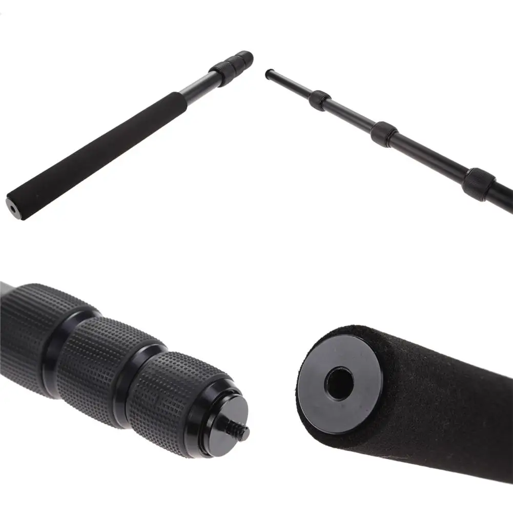 

Microphone Boom Pole Extensible 3 Section Micro Mic Boompole Stand Holder 67.5inch Extension Recording Accessories for Video Mic