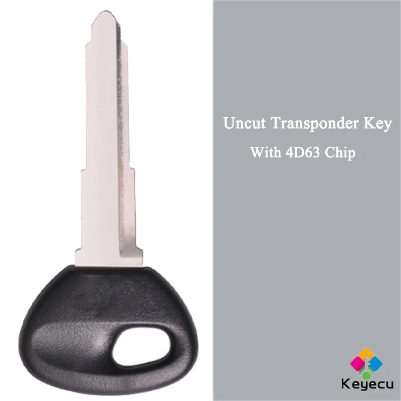KEYECU Замена Uncut новый чип зажигания приемоответчика ключ с натуральная 40Bit 4D63
