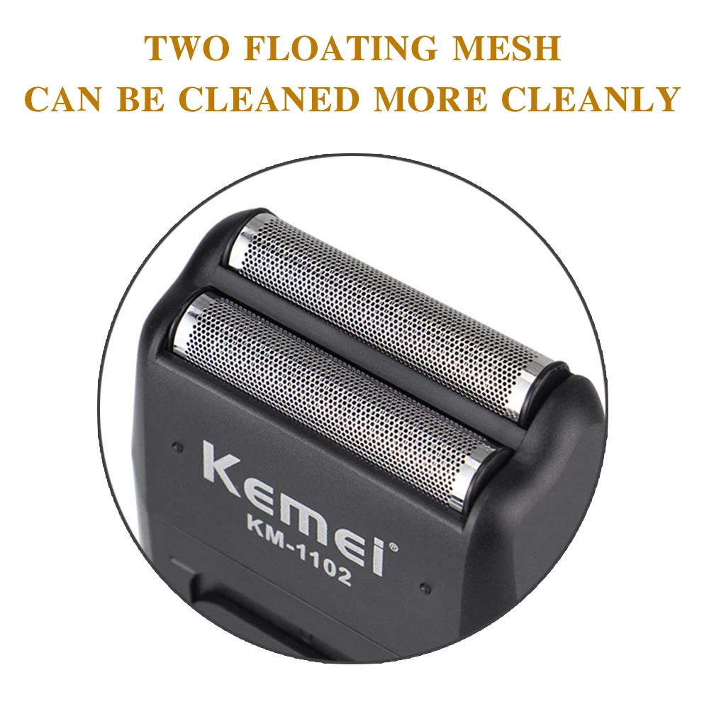 Kemei KM-1102, перезаряжаемая Бритва для мужчин, уход за лицом, многофункциональная бритва, Мужская сильная бритва, машинка для стрижки, двойная возвратно-поступательная бритва