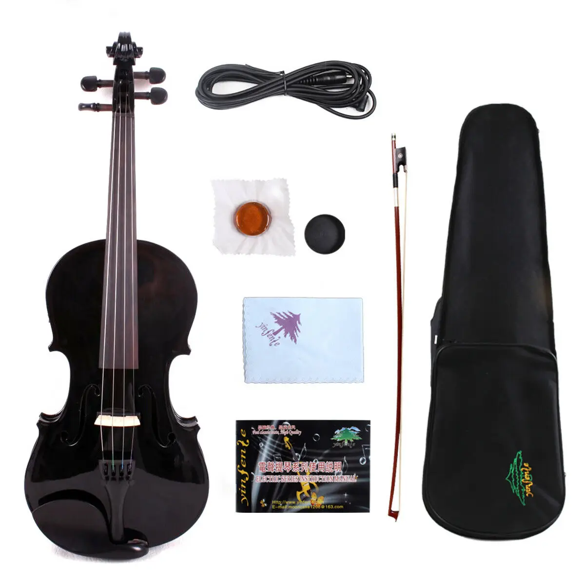 

4 String BLACKYinfente Electric Acoustic Viola 15 inch 16 inch 16.5 inch 17 inch Maple+Spruce Handmade Free Case+Bow+Cable #EV1