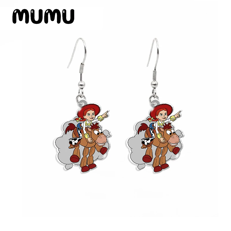 Серьги-Подвески Деревянные Акриловые ювелирные изделия ручной работы из