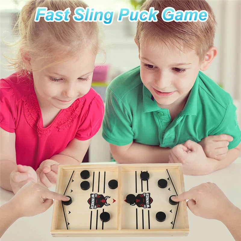 

Fast Sling Puck Game Foosball Winner Games Table Hockey Playing Catapult Chess Parent-child Interactive Toy Board Children Toys