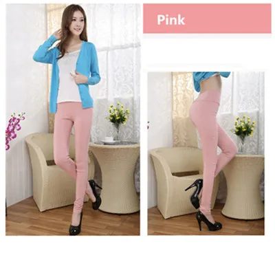 pink S-6XL плюс размер женские Леггинсы эластичные брюки-карандаш черные леггинсы женские леггинсы Mujer Leginsy Damskie Leeging Femme - Цвет: pink