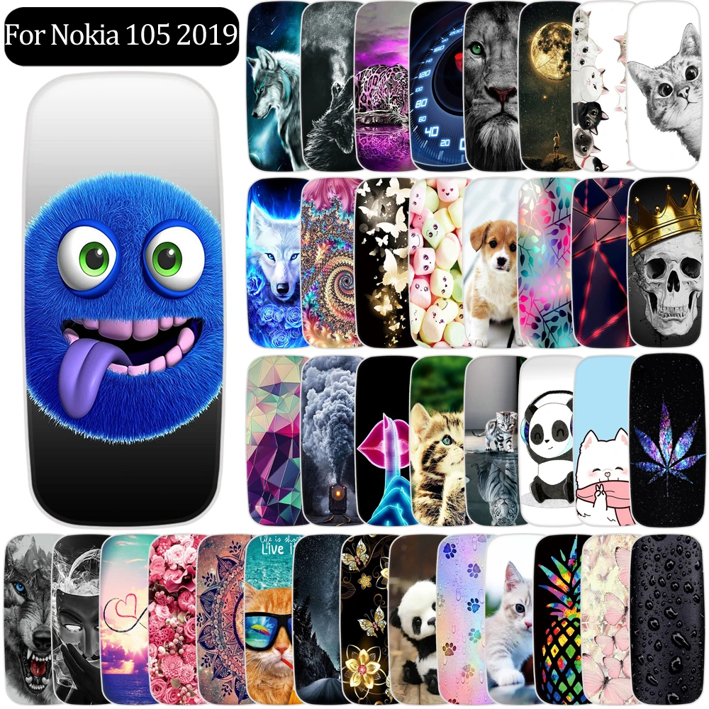 Ультра тонкий чехол для Nokia 105 силиконовый мягкий из ТПУ 2019 телефона бампер |